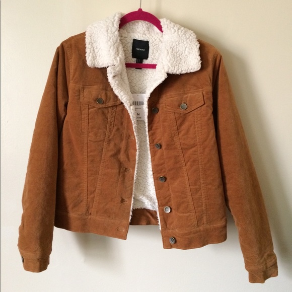 corduroy jacket with sherpa lining